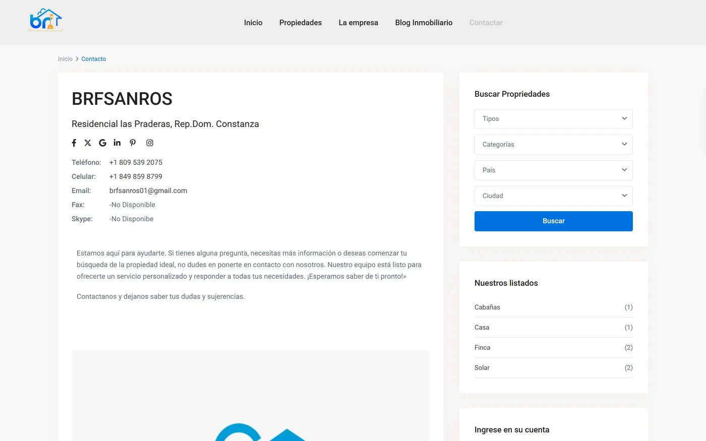 BRF Sanros — Contacto