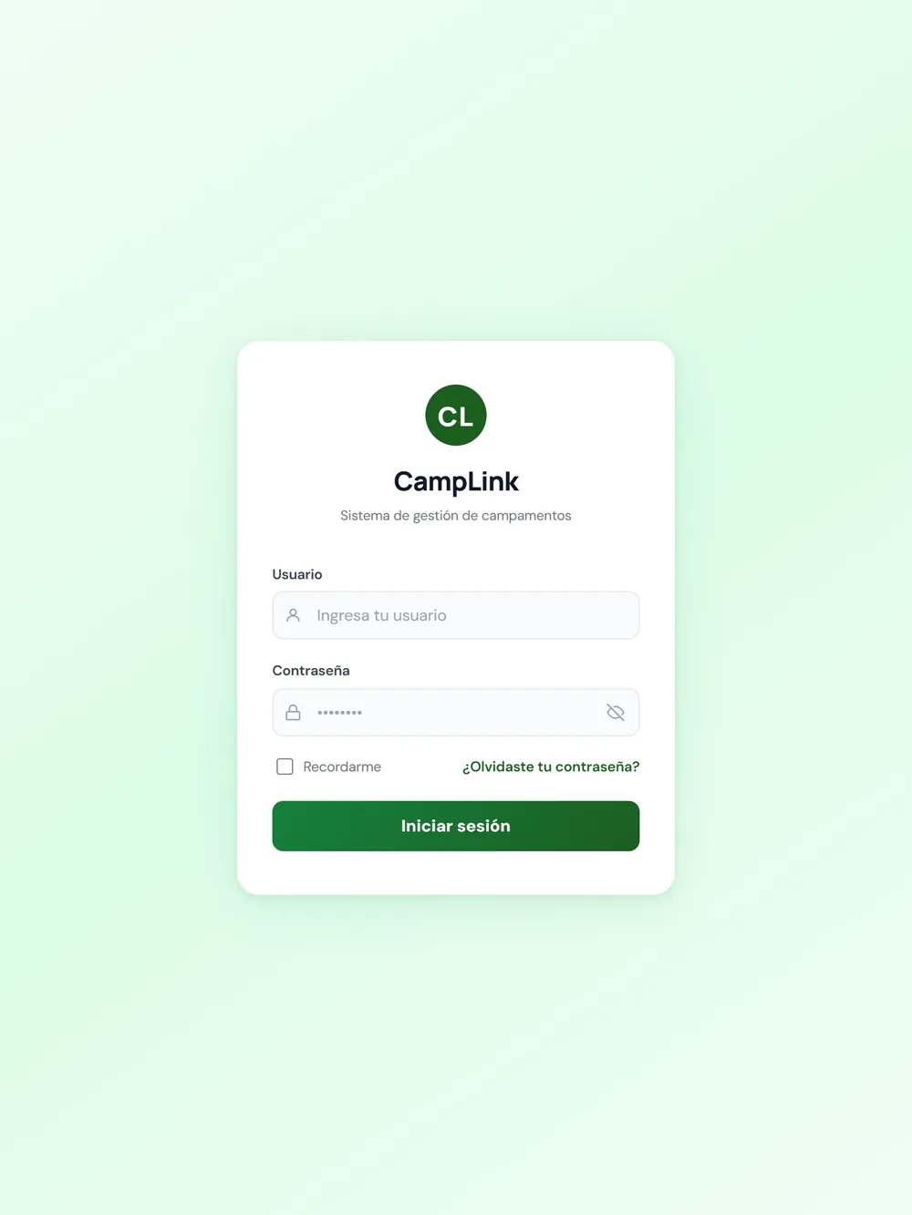 Camplink en tablet