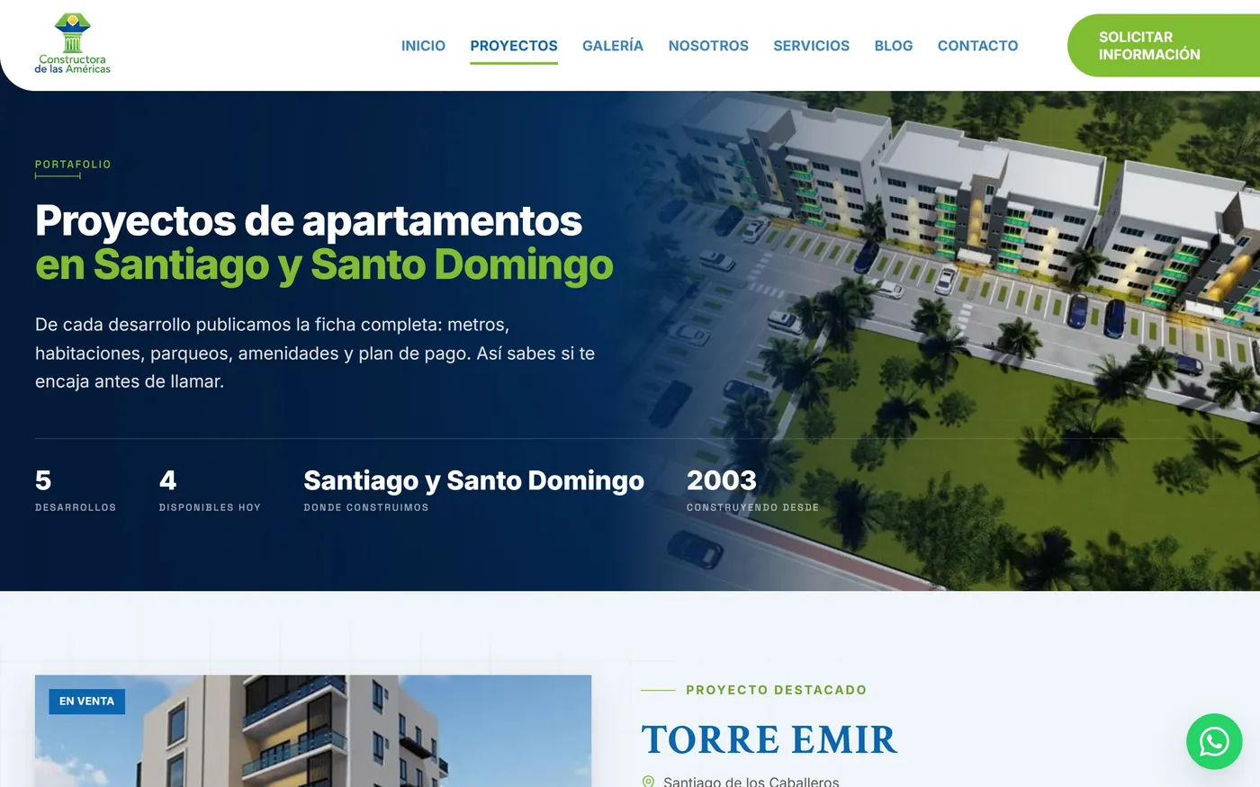 Constructora de las Américas — Proyectos