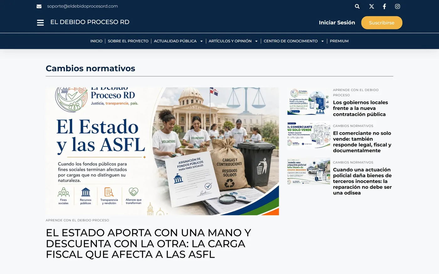 El Debido Proceso RD — Cambios normativos