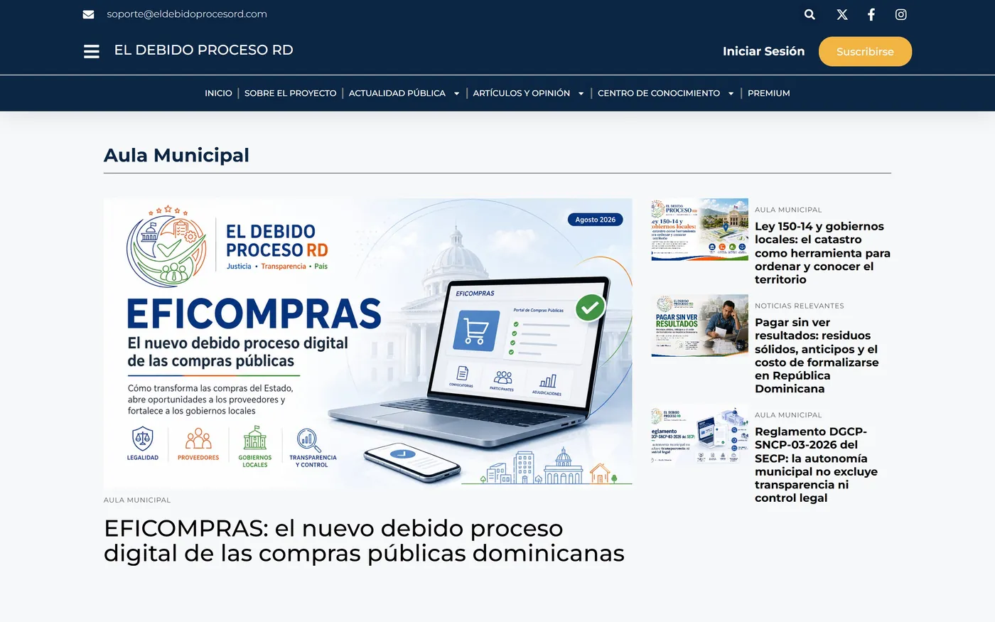 El Debido Proceso RD — Aula Municipal