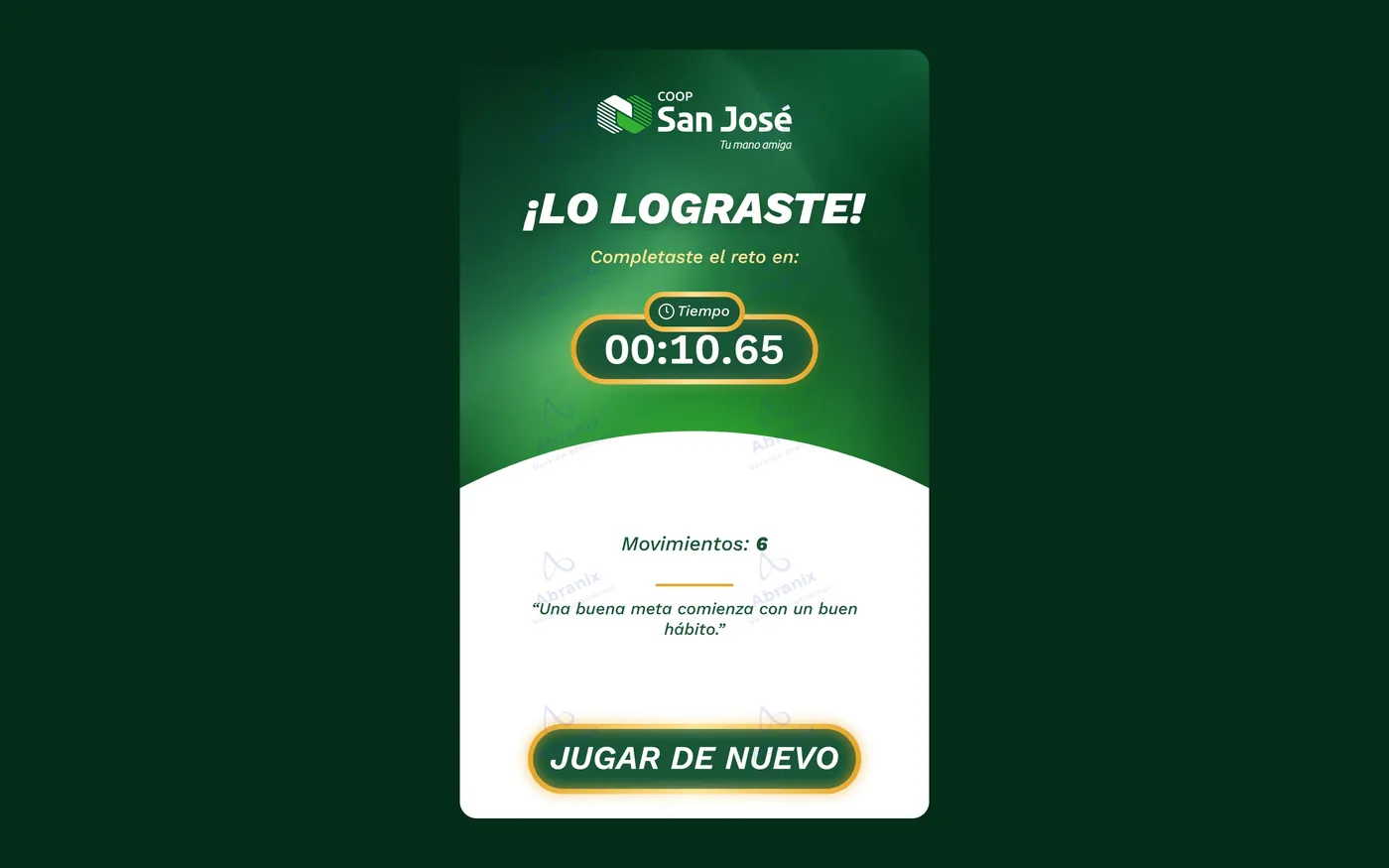 Memorama Expo Cibao — Resultado final