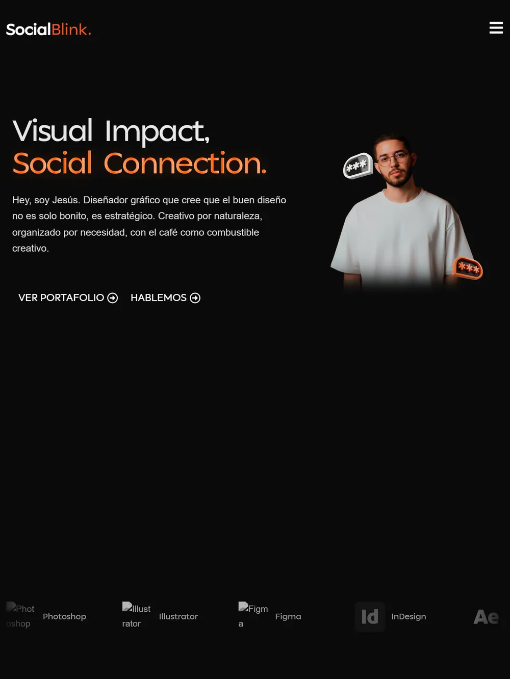 Social Blink en tablet